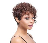 Pelucas cortas de corte Pixie con ondas pequeñas y esponjosas para mujer, resistentes al calor, sintéticas, cómodas y transpirables, pelucas cortas y rizadas adecuadas para re(Fotografía en color, 5