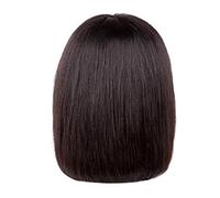 Pelucas cortas de encaje bob 8a cabello virgen brasileño peluca delantera de encaje sin glúteos con cabello para bebés para mujeres negras previamente al 180% densidad color natural 8 pulgch1