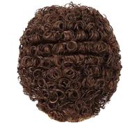 Pelucas Cortas Y Rizadas Marrones Para Hombre, Pelucas Afro Para Hombre, Cabello Corto Totalmente Rizado, Peluca Sintética De Repuesto, Peluca Realista Para Fiesta, Cosplay, Disfraz De Halloween Para