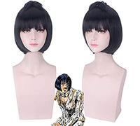 Pelucas de anime de Jojo's extraña aventura cosplay peluca bruno bucciarati dedo pegajoso peluca corta peluca de fiesta de cabello sintético