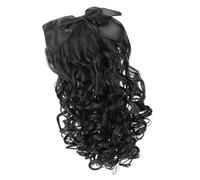 Pelucas De Caballo Peluca Rizada Fibra Resistente A Altas Temperaturas Suave Adecuada Para Fiestas Y Trabajo Pelucas Delanteras Encaje Transpirables Para Mujeres Negras