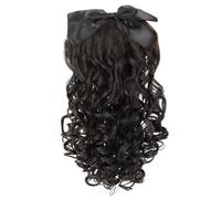 Pelucas De Caballo Peluca Rizada Fibra Resistente A Altas Temperaturas Suave Adecuada Para Fiestas Y Trabajo Pelucas Delanteras Encaje Transpirables Para Mujeres Negras