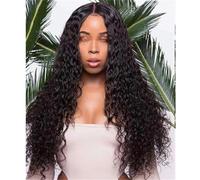 Pelucas De Cabello Humano Con Frente De Encaje Ondulado Para Mujer Peluca Frontal De Encaje Transparente Pelucas Sin Pegamento Pre Desplumadas 200% 38Inch#13X6 HD Lace Wig