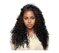 Pelucas de cabello humano con ondas al agua, 5x5, HD, con frente de encaje for mujeres negras, densidad 180, sin pegamento, prearrancada con cabello de bebé. Adorno de pelo para mujer(26inch)