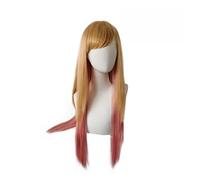 Pelucas De Cabello Humano Pelucas de reemplazo de cabello peluca de sintetización de color amarillo rosa for mujeres cosplay peluca Cabello Humano Trenzado De Cabello