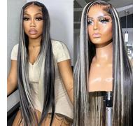 Pelucas De Cabello Humano Rubio Para Mujer, Pelucas Con Cierre De Encaje De Pelo Liso 13X4/13X6, Peluca Con Malla Frontal, Pelo Degradado 4X4