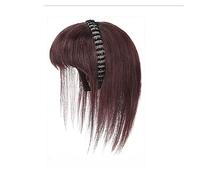 Pelucas De Cabello Humano Simulación de cabello con flequillo, pieza de peluca, frente, banda for el cabello, flequillo, una peluca, relleno de cabeza, cubierta de cabello, cabello blanco, pelucas for