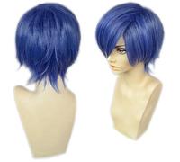 Pelucas De Cosplay De Juego Para Hombres Para Yuuki Makoto Pelo Sintético Azul Corto Unisex Para Disfraz De Fiesta De Halloween