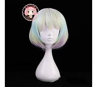 Pelucas de Cosplay de tierra del diamante brillante Peluca de fiesta sintética de fibra de resistencia al calor corta y colorida de Bobo MZ-1204