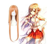 Pelucas de Cosplay en línea de Sword Art de Anime, peluca de Cosplay de Asuna Yuuki, peluca sintética resistente al calor, peluca de pelo para fiesta de Halloween para mujer, peluca de Cosplay