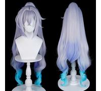 Pelucas de cosplay Honkai Star Rail para personajes en eventos de cosplay, exposiciones de anime, fiestas y Halloween (Silver Wolf LV.999)