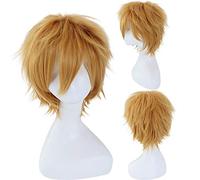 Pelucas De Cosplay Lol Ezreal, Peluca De Pelo Sintético Resistente Al Calor De Oro Recto Y Corto Para Hombre, Niños, Juego De Anime, Fiesta De Disfraces Universal