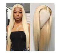 Pelucas de encaje ondulado Peluca delantera de encaje recto peruano 16-26 pulgadas 613 Lucha rubia Frontal peluca Remy Hair Transparente 13x4 Encaje Frontal Peluca de cabello humano for mujer Pelucas