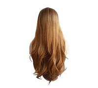 Pelucas de encaje ondulado Peluca sintética ondulada Pelucas de cosplay azules largas for las mujeres coloreado rojo rubio rubio morado verde negro Borgoña Pelucas de pelo sintético natural(H)