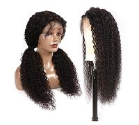 Pelucas de encaje ondulado Pelucas de cabello humano brasileño 360 Peluca de encaje 13 × 4 rizado HD transparente encaje frontal pelucas de cabello humano 150% densidad 8-30 pulgadas para el Fr