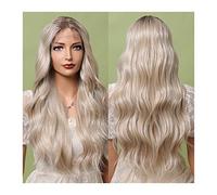 Pelucas de encaje ondulado Pelucas de encaje sintéticas LED LIGHT LIGHT CORTE FRENTE Pelucas delanteras Resistente al calor Pelucas frontales de encaje de pelo natural resistente al calor for mujeres