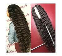 Pelucas de encaje ondulado Peruano suelto onda profunda peluca de encaje 8-30 pulgadas transparente 13x6 peluca frontal de encaje piezas libres Remy pelucas de cabello humano para mujeres sintético