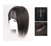 Pelucas de encaje ondulado Pieza de peluca Cabeza femenina de pieza de parche de cabello Cubierta de cabello blanco Cabello real Cabello real Esponjoso Aumentar el volumen del cabello Pieza de peluca