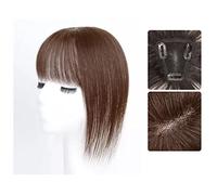 Pelucas de encaje ondulado Pieza de peluca Cabeza femenina de pieza de parche de cabello Cubierta de cabello blanco Cabello real Cabello real Esponjoso Aumentar el volumen del cabello Pieza de peluca