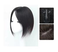 Pelucas de encaje ondulado Pieza de peluca Cabeza femenina de pieza de parche de cabello Cubierta de cabello blanco Cabello real Cabello real Esponjoso Aumentar el volumen del cabello Pieza de peluca