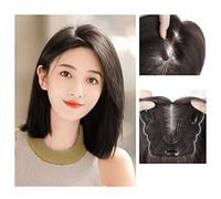 Pelucas de encaje ondulado Pieza de peluca de red de mariposa Cabeza de cabello real Reemplazo de cabello humano real completo Cabello Esponjoso Aumento en el volumen del cabello Cubierta Pieza de pel