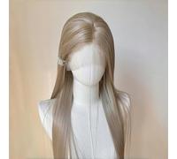 Pelucas de encaje transparente HD de 30 pulgadas 13 * 4, pelucas delanteras de encaje rectas de color marrón claro, peluca de aspecto natural for mujeres de uso diario
