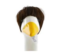 Pelucas de ganso para porche de varios colores, accesorios de ganso para exteriores, peluca afro con corte de pelo Bob, bonita para césped (3)