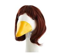 Pelucas de ganso para porche de varios colores, accesorios de ganso para exteriores, peluca afro con corte de pelo Bob, bonita para césped (1)