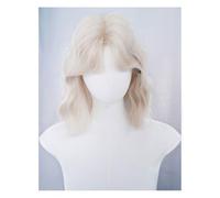 Pelucas de Mujer Peluca de estilo coreano con flequillo dividido en el medio, peluca corta y rizada for toda la cabeza, adecuada for fiestas y uso diario Pelucas de Encaje