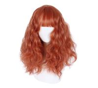 Pelucas de Mujer Peluca larga y rizada con flequillo natural for viajes diarios, peluca creativa adecuada for una variedad de ocasiones Pelucas de Encaje