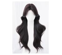 Pelucas de Mujer Peluca larga y rizada de estilo coreano for uso diario, con flequillo roto y ondas grandes, peluca de cabeza completa, peluca de uso diario Pelucas de Encaje