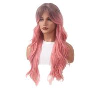 Pelucas de Mujer Peluca larga y rizada de estilo europeo y americano de 76 cm con cabeza completa y cabello largo natural Pelucas de Encaje