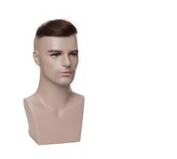Pelucas de Pelo Masculino Tupé con línea de cabello for hombre, 1,5x7 pulgadas, tupé frontal en forma de V, cabello humano real, postizo frontal, base de piel sintética completa, sistema de reemplazo