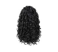 Pelucas de pelo rizado sintético para mujer, pelucas de cola de flequillo para mujer, fiesta, cosplay de 14 pulgadas, fibra resistente al calor, piezas de fibra sintética resistente al calor