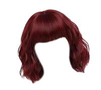 Pelucas de pelo sintético para uso diario, resistentes al calor, aspecto natural, frente natural, multiusos, pelo sintético