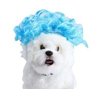 Pelucas de perro para perros pequeños, divertidas pelucas de cosplay para Halloween, Navidad, fiestas, festivales, pelucas de perro para mascotas para circunferencia de cabeza de 11.8 a 23.6 pulgadas