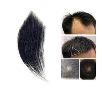 Pelucas De Repuesto Para Patillas Y Flequillo,Cabello 100% Humano LíNea Del Cabello En La Frente Calvas Parches Invisibles Naturales Para Hombres Y Mujeres(1PCS 4CM,3x3x2)