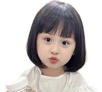 Pelucas De Soplo Transpirables Para Niños Pelucas Sintéticas Extensión Cabello Corto Suave Fibra Resistente Calor Fácil Usar Postizo