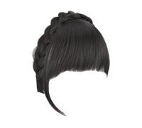 Pelucas Delanteras De Encaje Transpirables Con Flecos Aspecto Natural Para Transformación Rápida Del Peinado Diadema Para Cobertura Frente Sin Costuras