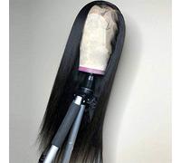 Pelucas Delanteras Peluca Real De Pelo Sintético, Larga, Recta Y Sedosa, Adecuada Para Pelucas Delanteras De Mujeres Negras, Peluca Resistente Al Calor De 150% De Densidad, 22 Pulgadas (22 Pulgadas)
