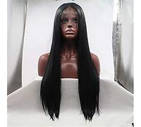 Pelucas Delanteras Sintéticas Peinado En Capas Recto Rizado 150% De Densidad Cabello Sintético Resistente Al Calor Peluca Delantera De Longitud Media Para Mujer, 20 Pulgadas (26 Pulgadas)