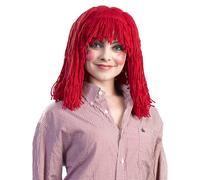 Pelucas Enigma para mujer Raggedy Cleo, color rojo, talla nica