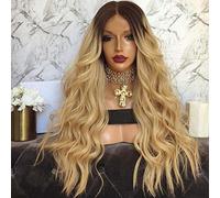 Pelucas Europeas Y Pelucas Fibra Química Para Mujer Cabello Largo Y Rizado Amarillo Conjunto Peluca Dorada Punto Al Por Mayor