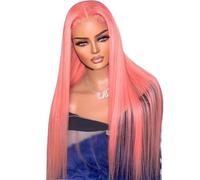 Pelucas frontales de encaje HD 13x4, cabello humano, sin pegamento, con línea de cabello natural for mujeres. Wiglets(30inch)