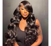 Pelucas Frontales De Encaje Transparente HD 180 De Densidad 30 32 Pulgadas 13X6 Cabello Humano Ondulado 13X4 Peluca Con Malla Frontal Para Mujeres Negras 180 Density 16inches#360