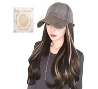 Pelucas Gorra Para Mujer - Gorra Peluca Con Extensiones De Cabello - Accesorio de Moda Transpirable para Compras Actividades al Aire Libre Citas Viajes Diarios
