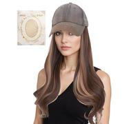 Pelucas Gorra Para Mujer - Sombrero Con Cabello Incorporado Para Mujer,Postizo De Moda Estilo Trendy Para Paseo Urbano Fiesta Citas Viajes Compras Vacaciones Actividades Al Aire Libre
