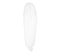 Pelucas largas blancas rectas anime Cosplay seda de alta temperatura estilo realista fácil de usar cabello sintético para mujeres fiestas temáticas cosplay