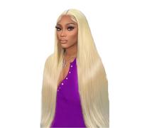 Pelucas listas para usar Peluca delantera de encaje cabello humano 4x4 HD transparente recto pre desplumado for mujeres, densidad 250 Ideal para principiant(38inches)