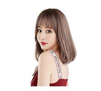 Pelucas Muje Peluca Bob Corta Para Mujer Con Flequillo, Pelucas Sintéticas, Pelucas De Repuesto Para Fiestas Diarias Peluca Pelo Natural